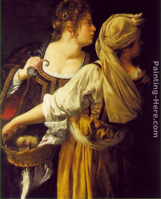 Judith and her Maidservant painting - Artemisia Gentileschi Judith and her Maidservant art painting